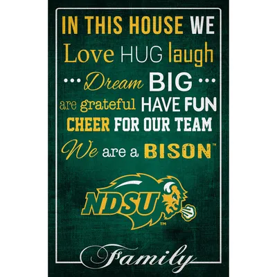 NDSU Bison 17'' x 26'' In This House Sign