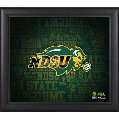 North Dakota State Bison Framed 15" x17" Team Heritage Collage