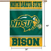 WinCraft NDSU Bison 28" x 40" Full Name Single-Sided Vertical Banner