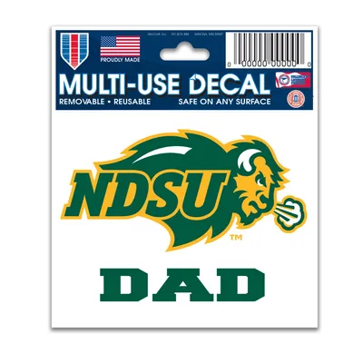 NDSU Bison WinCraft 3" x 4" Dad Multi-Use Decal