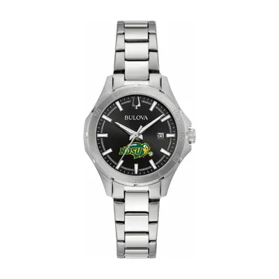 NDSU Bison Bulova Women's Stainless Steel Classic Sport Watch