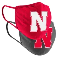 Lot de 2 couvre-visages pour adultes Colosseum Nebraska Huskers