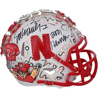 Eric Crouch Nebraska Huskers Autographed Riddell Speed Mini Helmet with "2001 Heisman" Inscription - Art by Charles Fazzino - XP14013019
