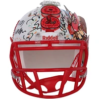 Eric Crouch Nebraska Huskers Autographed Riddell Speed Mini Helmet with "2001 Heisman" Inscription - Art by Charles Fazzino - XP14013019