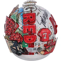 Eric Crouch Nebraska Huskers Autographed Riddell Speed Mini Helmet with "2001 Heisman" Inscription - Art by Charles Fazzino - XP14013019