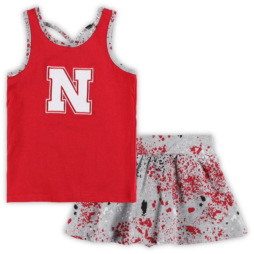 Colosseum Girls Toddler Colosseum Scarlet/Gray Nebraska Huskers