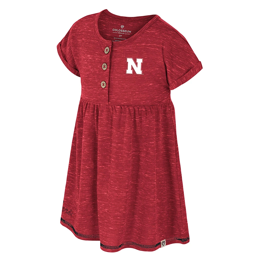 Girls Toddler Colosseum  Scarlet Nebraska Huskers Fleet Dress