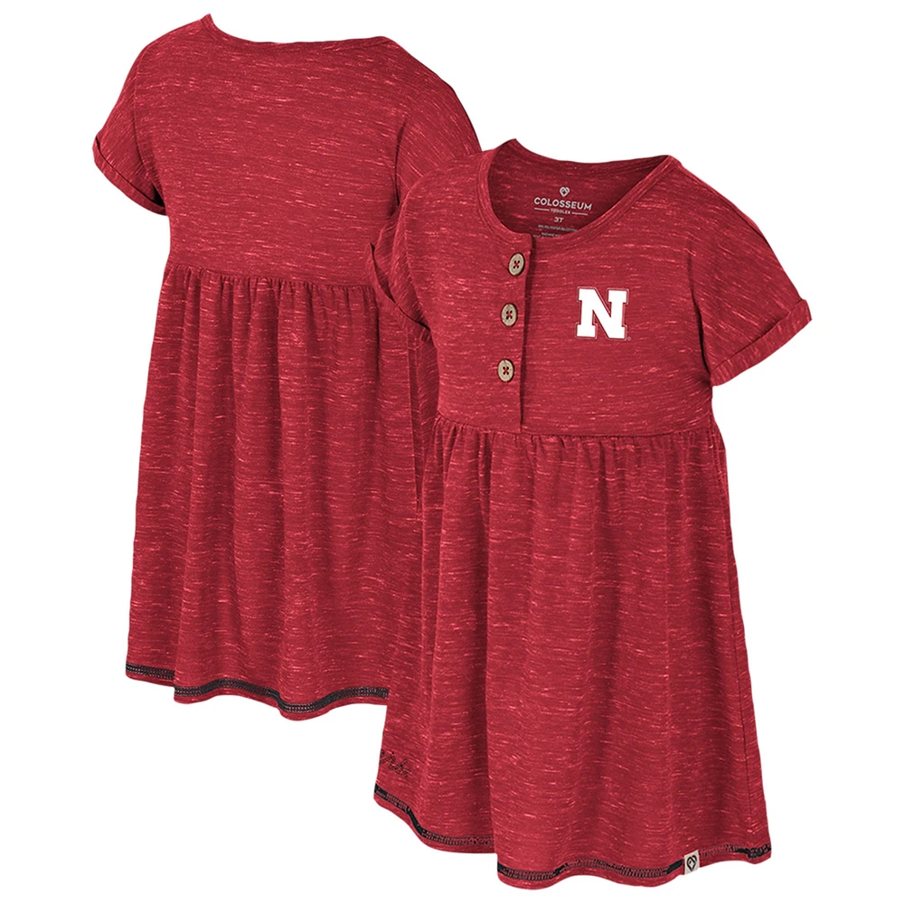 Girls Toddler Colosseum  Scarlet Nebraska Huskers Fleet Dress