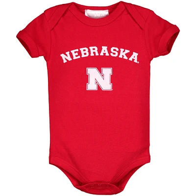 Nebraska Huskers Infant Arch & Logo Bodysuit - Scarlet