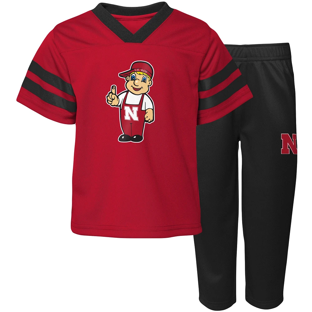 Ensemble deux pièces maillot et pantalon Red Zone Scarlet Nebraska Huskers pour bébé