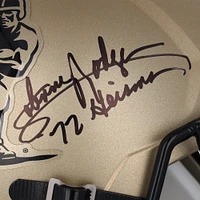 Johnny Rodgers Nebraska Huskers Autographed 2023 Gold Riddell Heisman Replica Helmet with "72 Heisman" Inscription