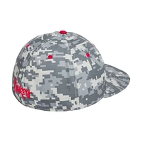 Men's adidas  Camo Nebraska Huskers On-Field Fitted Baseball Hat