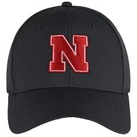 Men's Ahead  Graphite Nebraska Huskers Stratus AeroSphere Adjustable Hat
