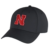 Men's Ahead  Graphite Nebraska Huskers Stratus AeroSphere Adjustable Hat
