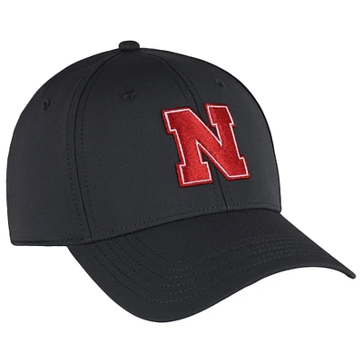 Men's Ahead  Graphite Nebraska Huskers Stratus AeroSphere Adjustable Hat
