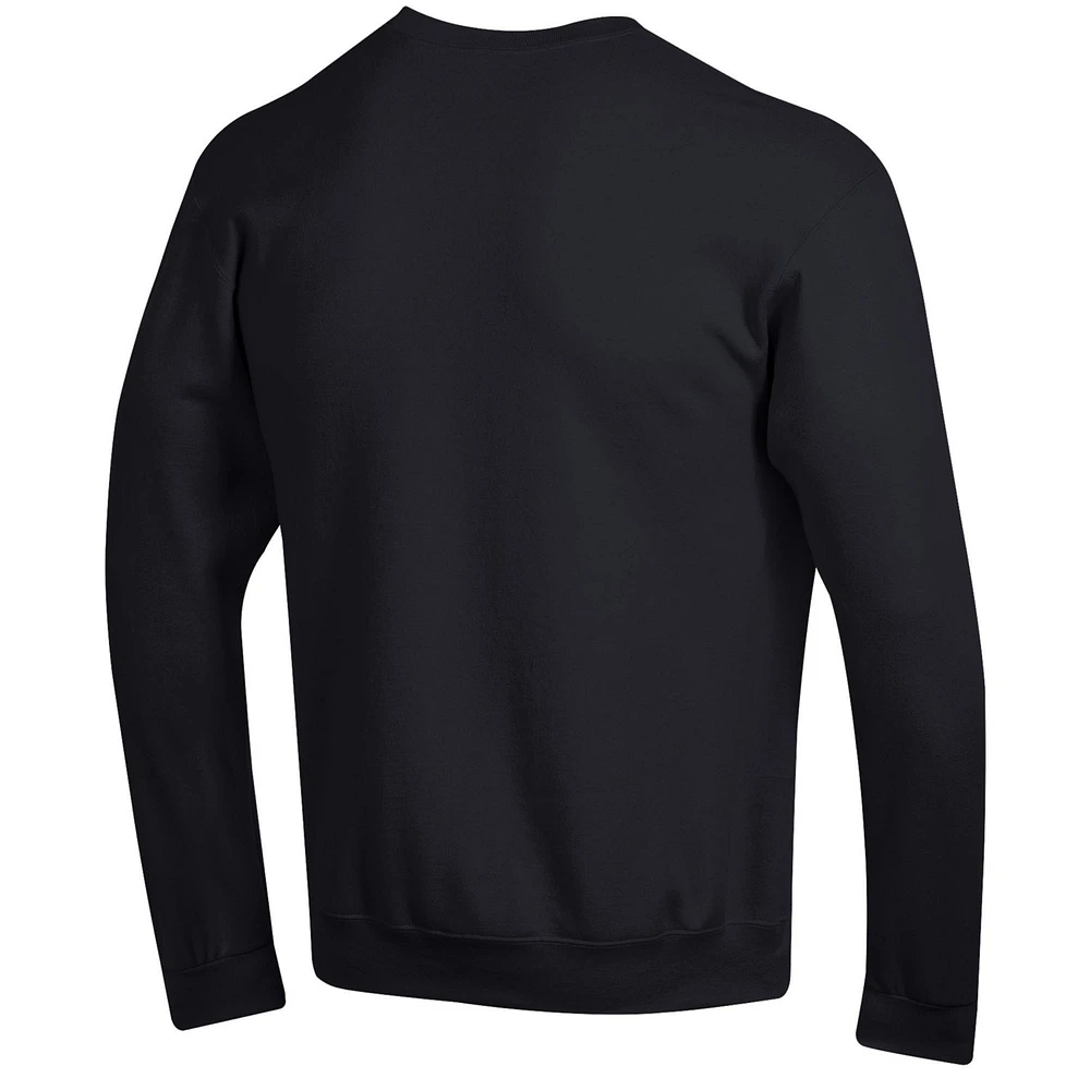 Men's Champion  Black Nebraska Huskers Arch Over Logo Pullover Sweatshirt
