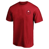T-shirt rouge Fanatics pour hommes Nebraska Huskers Big & Tall Fast Break 2 Hit