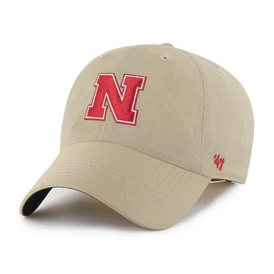 Casquette ajustable Nebraska Huskers Clean Up brrr° kaki pour homme '47