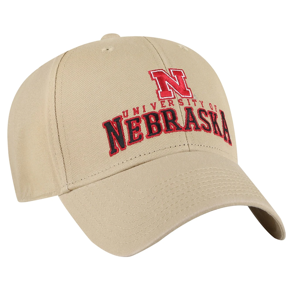 Casquette réglable '47 kaki Nebraska Huskers Powell MVP pour hommes