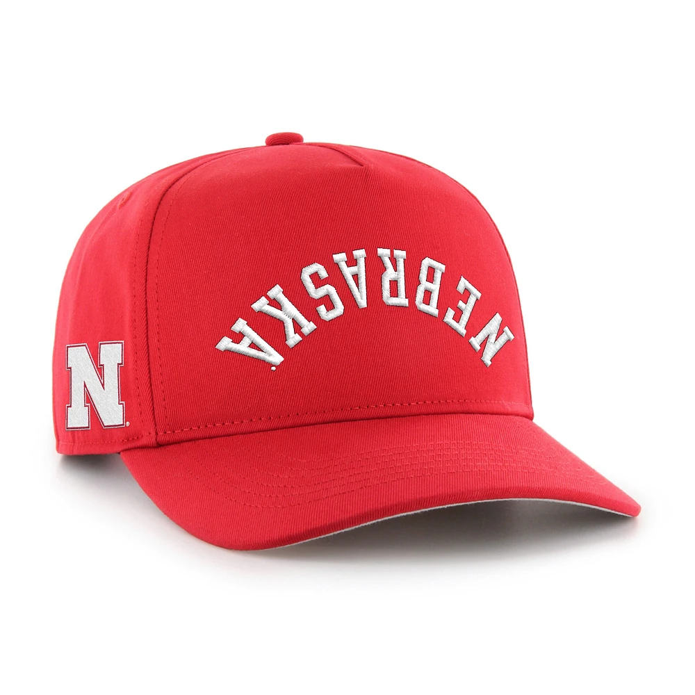 Casquette ajustable à attache Flip Script Scarlet Nebraska Huskers '47 pour homme