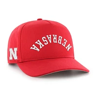Casquette ajustable à attache Flip Script Scarlet Nebraska Huskers '47 pour homme