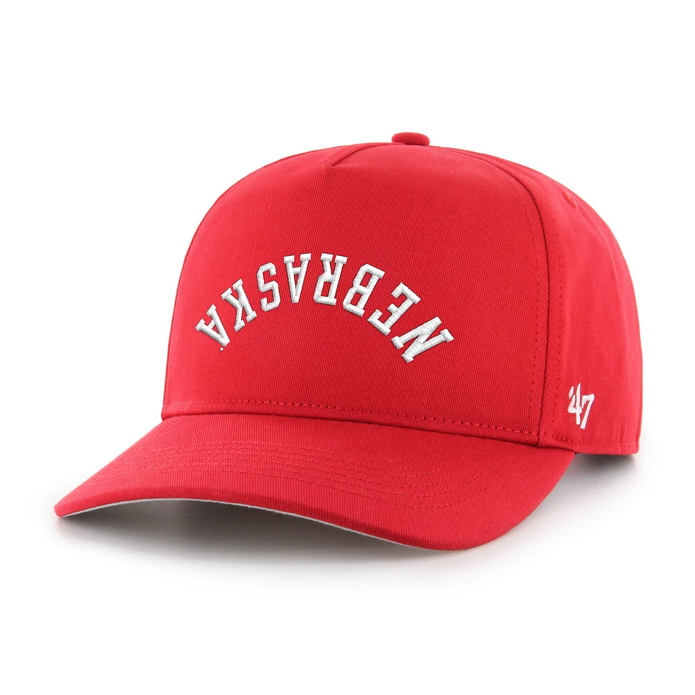 Casquette ajustable à attache Flip Script Scarlet Nebraska Huskers '47 pour homme
