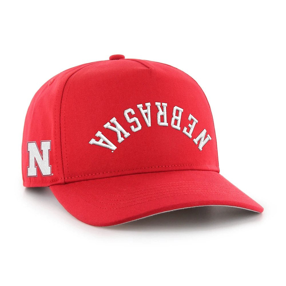 Casquette ajustable à attache Flip Script Scarlet Nebraska Huskers '47 pour homme