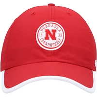 Casquette réglable '47 Scarlet Nebraska Huskers Microburst Clean Up pour homme