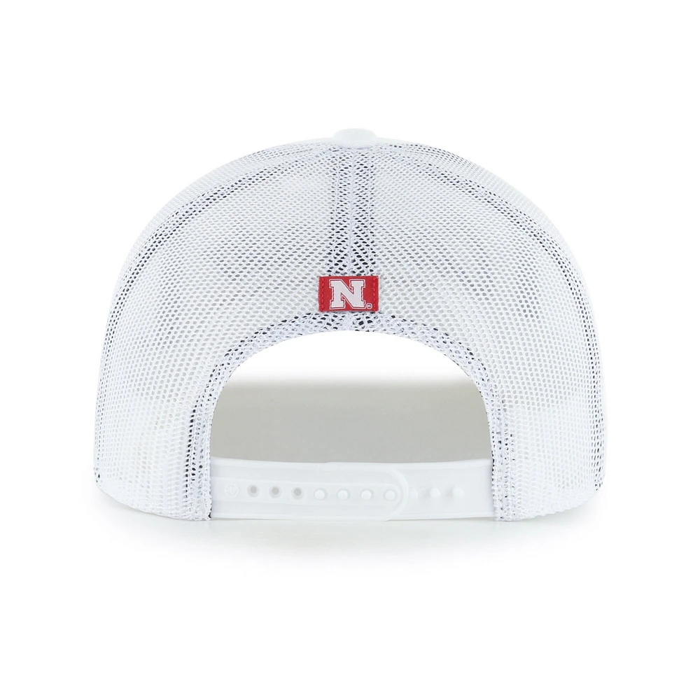 Men's '47 White Nebraska Huskers Garner Rope Trucker Adjustable Hat
