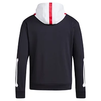 Sweat à capuche entièrement zippé adidas Nebraska Huskers Blackshirts pour homme