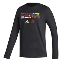 Men's adidas Black Nebraska Huskers Honoring Excellence Long Sleeve T-Shirt