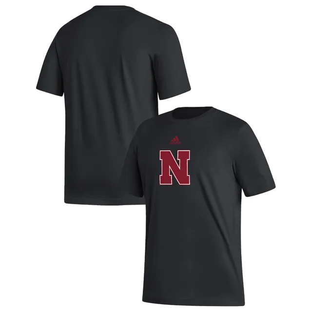 Nebraska Huskers adidas Vintage Team Logo Tri-Blend T-Shirt