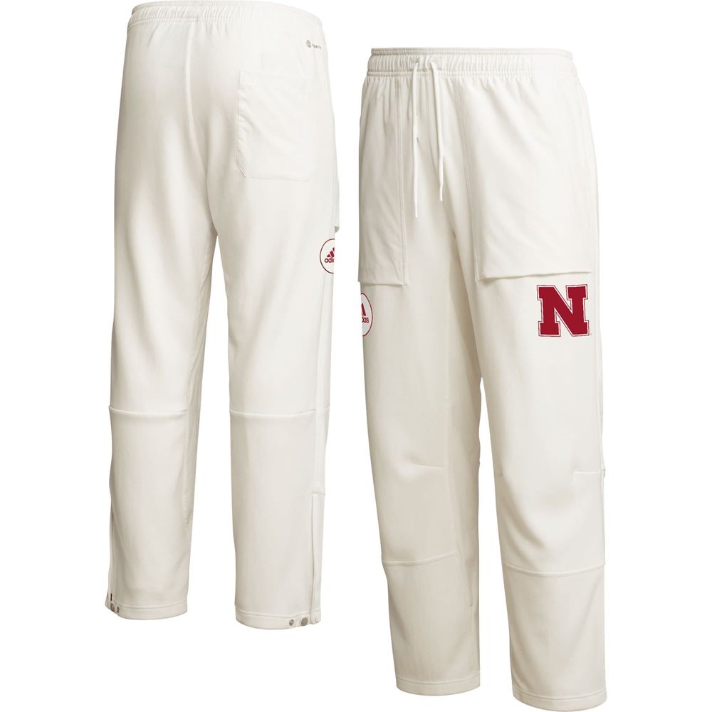 Men's adidas Cream Nebraska Huskers Zero Dye AEROREADY Pants