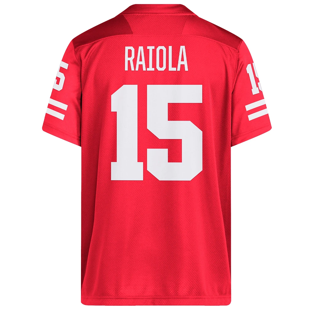 Men's adidas Dylan Raiola Scarlet Nebraska Huskers NIL Football Player Jersey