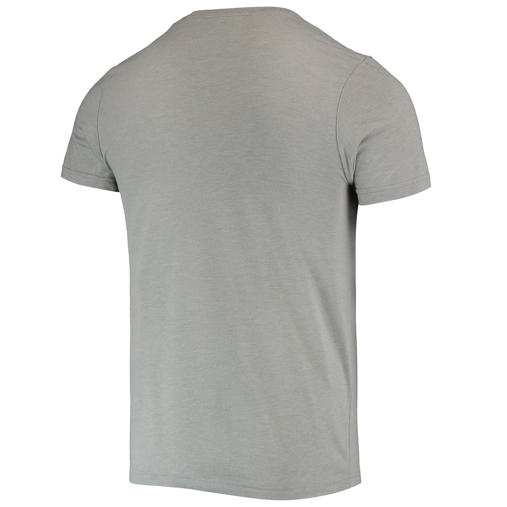 Men's adidas Heathered Gray Nebraska Huskers Reminisce Tri-Blend T-Shirt