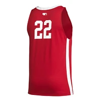 Maillot adidas #22 Scarlet Nebraska Huskers Swingman pour homme