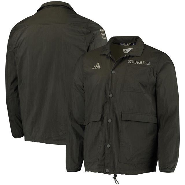 Veste adidas Nebraska Huskers Salute to Service Full-Snap pour homme