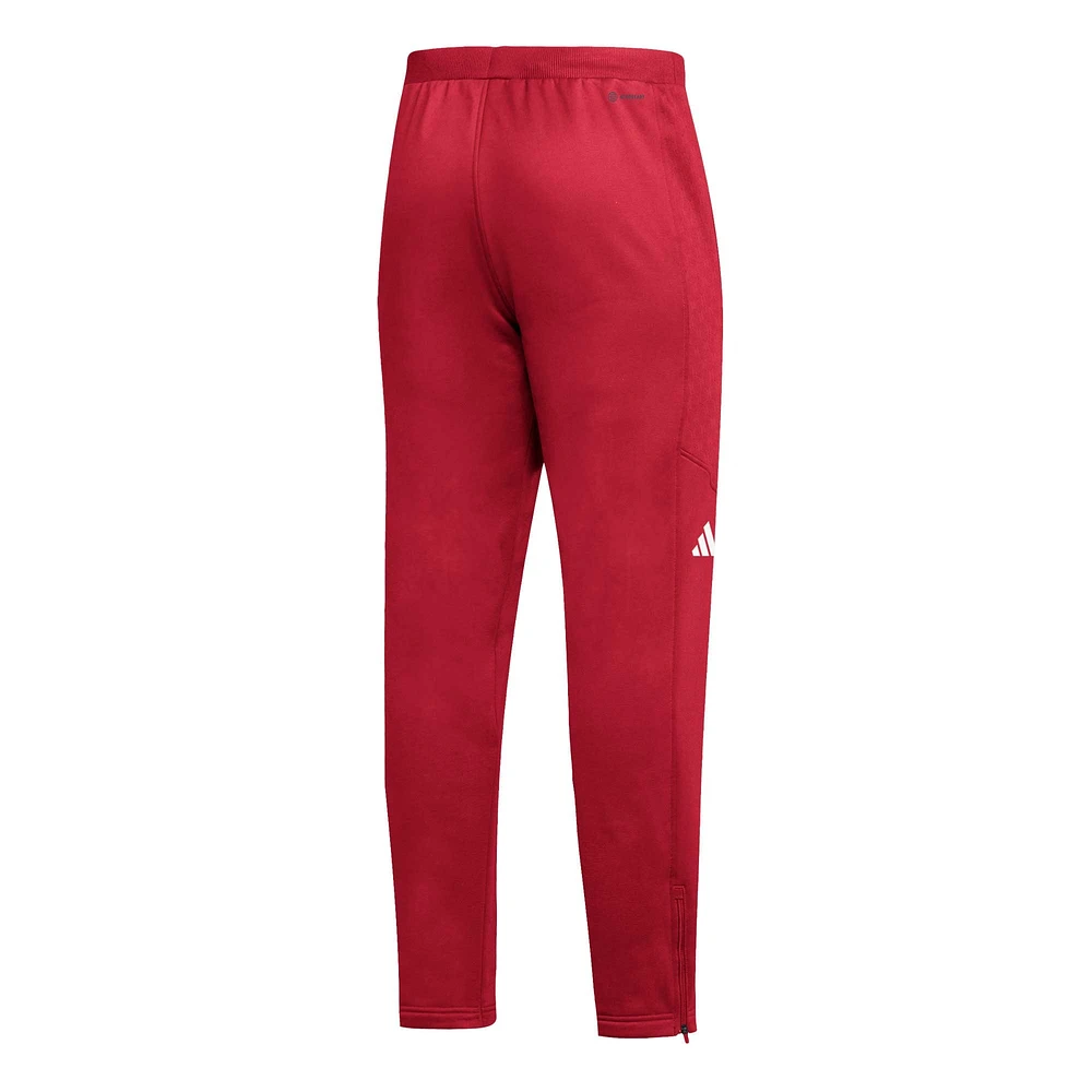 Men's adidas  Scarlet Nebraska Huskers 2023 Travel AEROREADY Tapered Pants