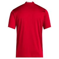 Men's adidas Scarlet Nebraska Huskers 2024 Sideline AEROREADY T-Shirt