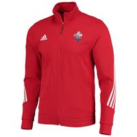 Men's adidas Scarlet Nebraska Huskers Fashion Full-Zip Track Jacket