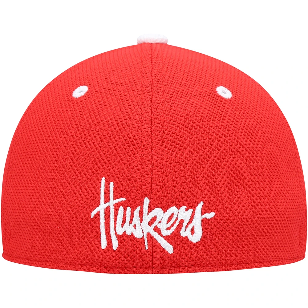 Men's adidas Scarlet Nebraska Huskers On-Field Baseball Fitted Hat