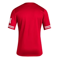 Men's adidas Scarlet Nebraska Huskers Reverse Retro Replica Baseball Jersey