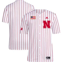 Maillot de baseball adidas Nebraska Huskers Replica pour homme, blanc