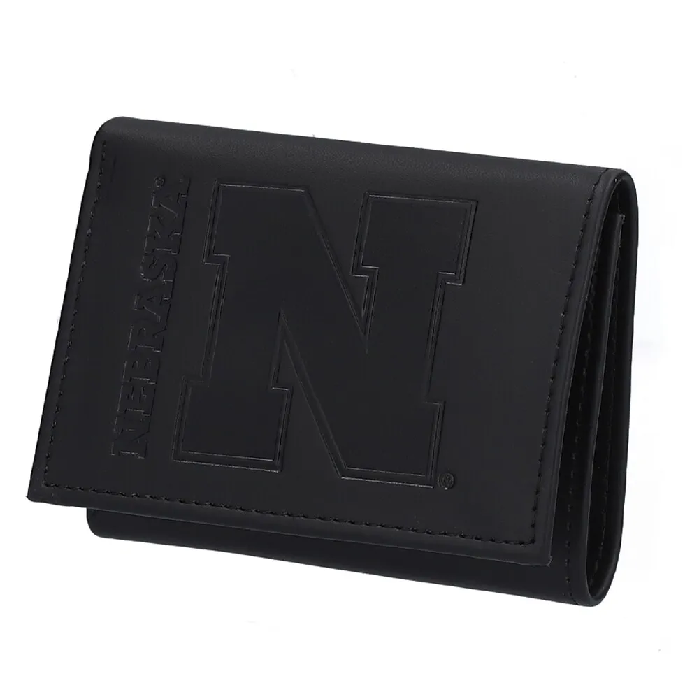 Portefeuille À Trois Volets Homme Noir Nebraska Huskers Hybrid