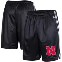 Short de crosse Champion Nebraska Huskers pour hommes, noir