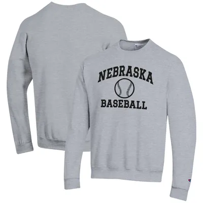 Nebraska Huskers Champion Baseball Icon Crewneck Pullover Sweatshirt