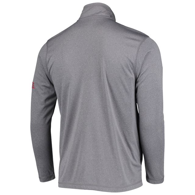 Veste Champion Nebraska Huskers Victory Quarter-Zip gris pour hommes