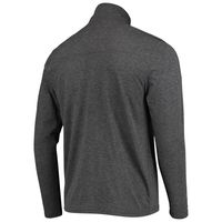 Men's Champion Heathered Black Nebraska Huskers Field Day Team Quarter-Zip Jacket