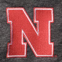 Men's Champion Heathered Black Nebraska Huskers Field Day Team Quarter-Zip Jacket