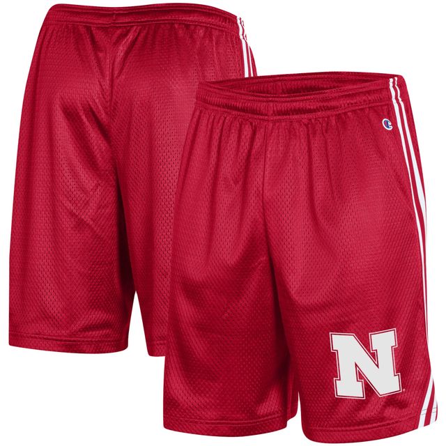 Short de crosse Champion Scarlet Nebraska Huskers pour hommes